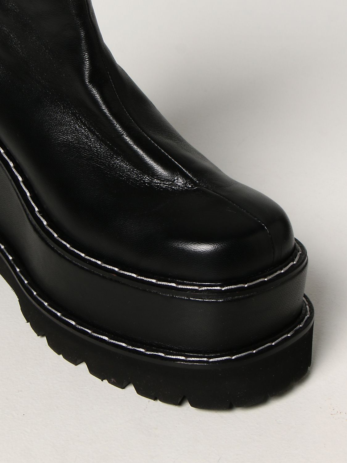 Bottines plates Msgm: Chaussures femme Msgm noir 4