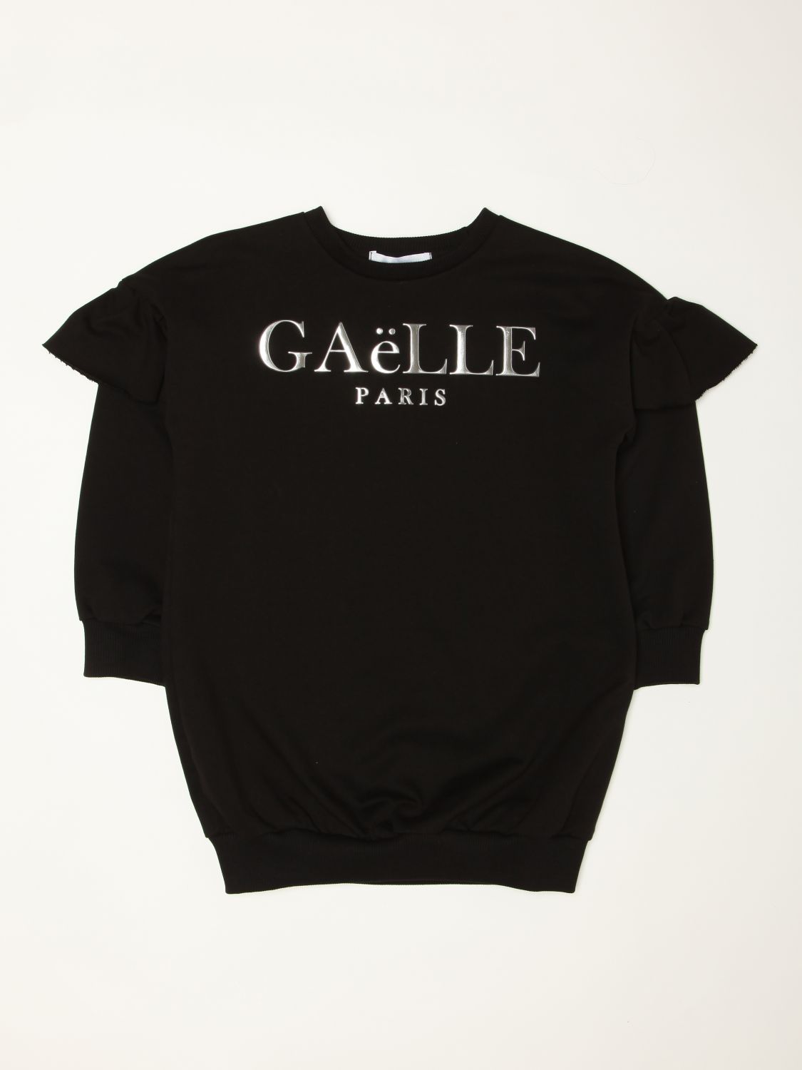 Abito Gaëlle Paris: Abito Gaëlle Paris con logo effetto metallico nero 1