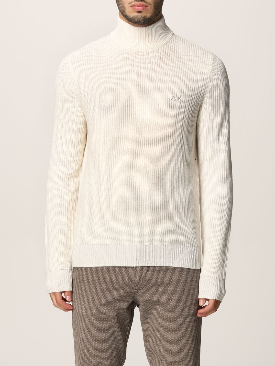 SUN 68: sweater for man - White | Sun 68 sweater K41141 online on ...