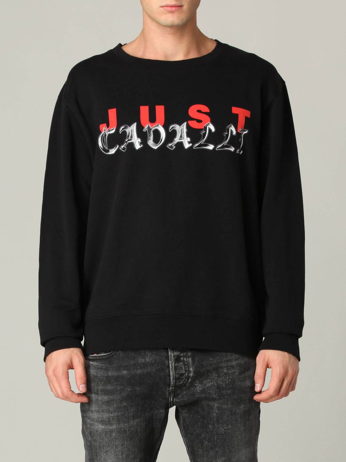 Sweatshirt Just Cavalli: Sweater men Just Cavalli black 1