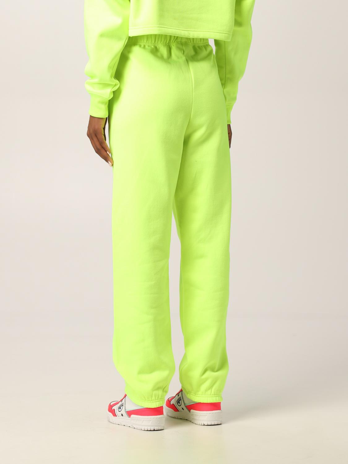 CHIARA FERRAGNI: Pantalone con Eyelike in gomma - Verde | Pantalone Chiara  Ferragni 71CBAT16 CFC1T GIGLIO.COM