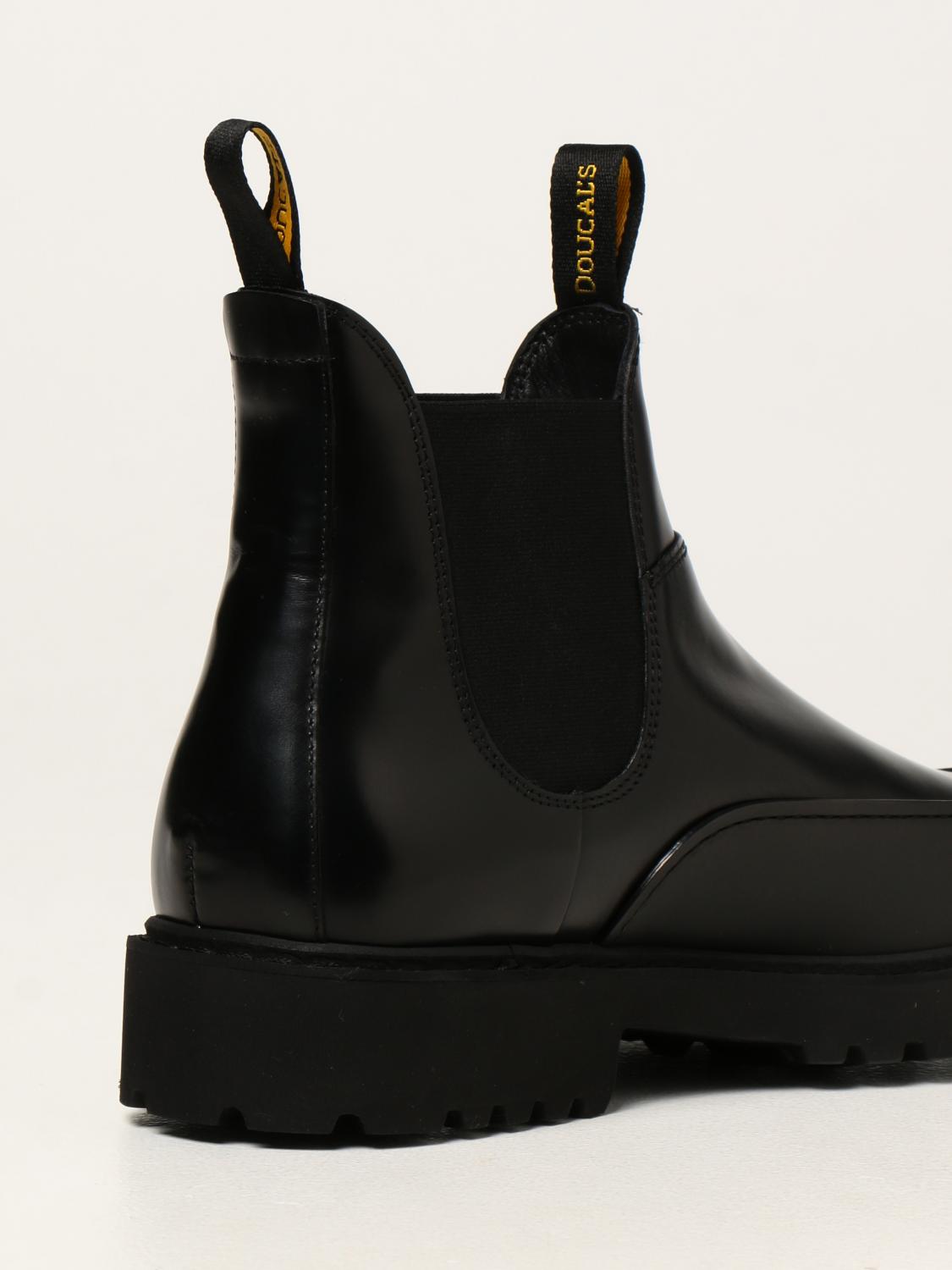 DOUCAL'S: Stivaletto in pelle spazzolata - Nero | Stivaletti Doucal's  DU2911CENTPF555 GIGLIO.COM