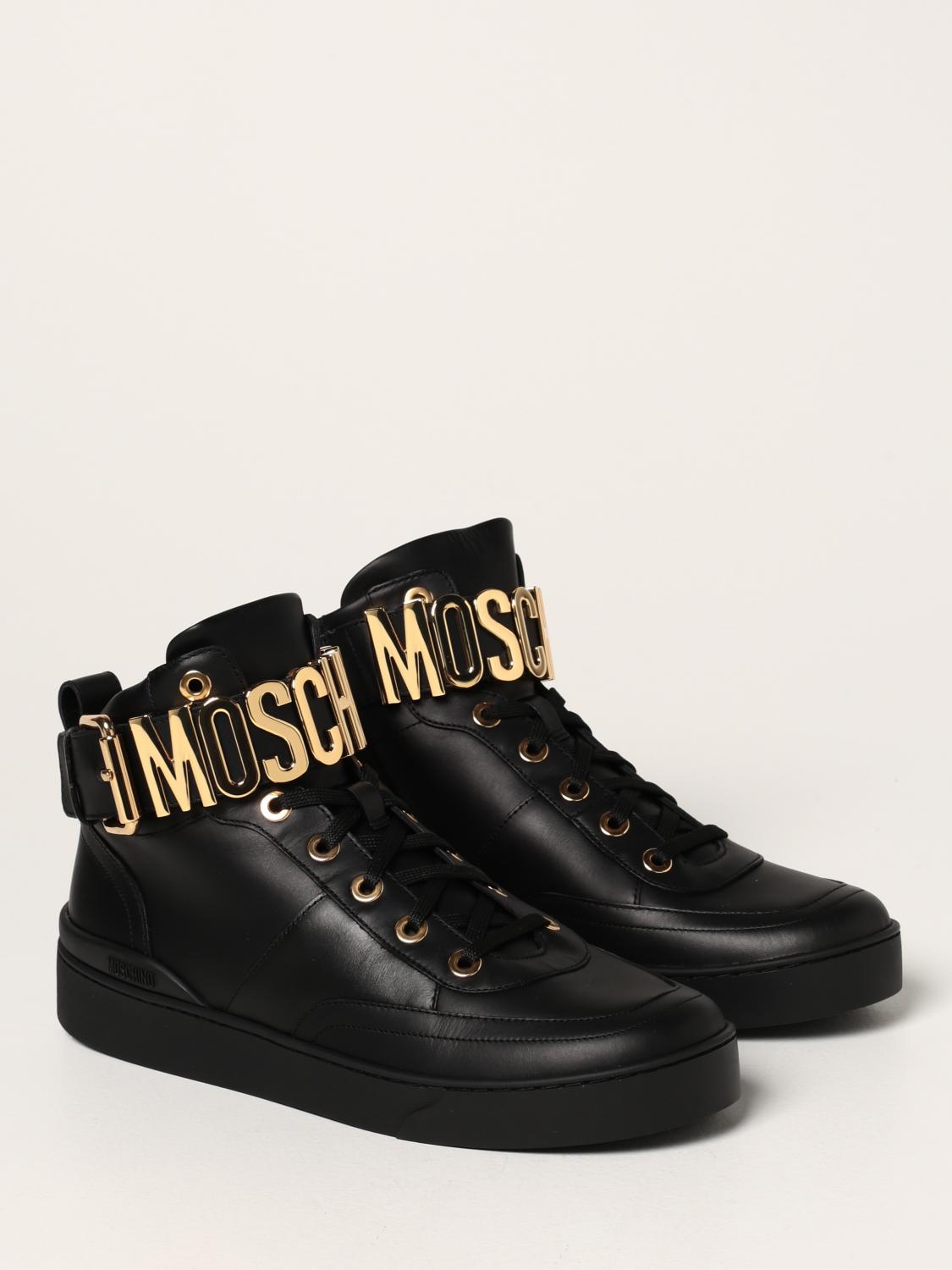 moschino high top sneakers