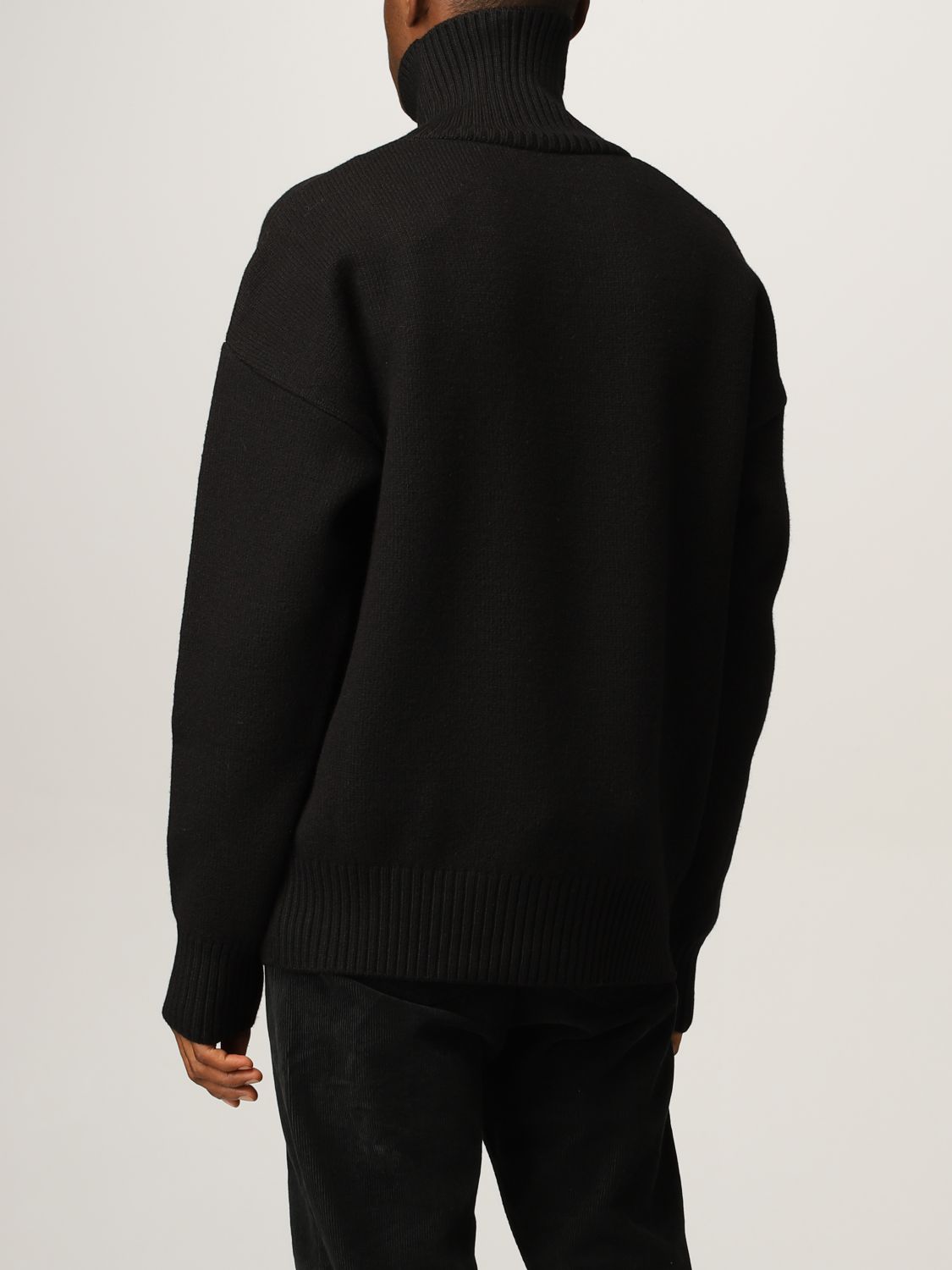 AMI PARIS: Sweater men Ami Alexandre Mattiussi - Black | Sweater Ami ...