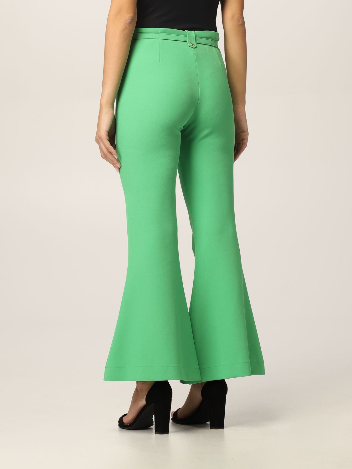 Versace Jeans Couture Outlet: pants for woman - Green | Versace Jeans ...
