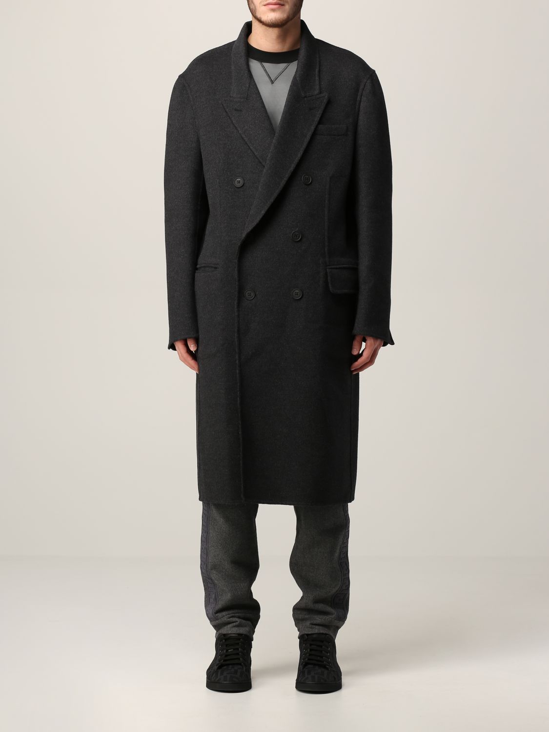 Пальто Fendi: Пальто Мужское Fendi черный 1