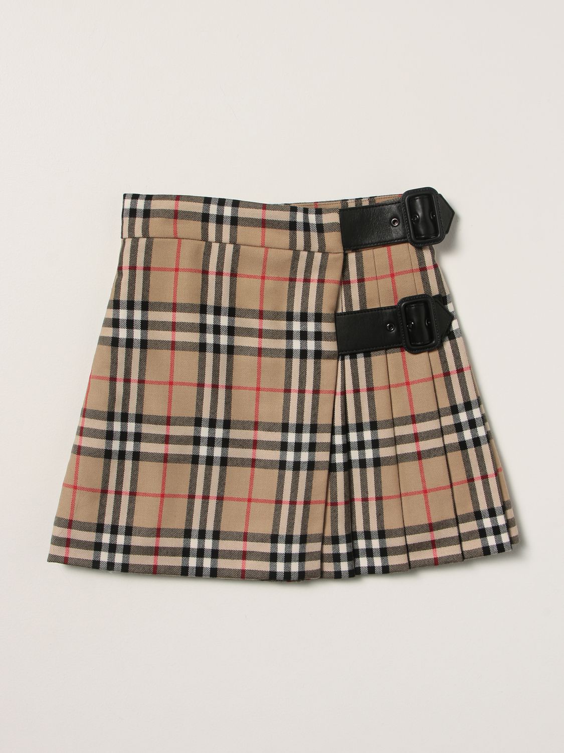 BURBERRY: skirt for girls - Beige | Burberry skirt 8017823 online on  