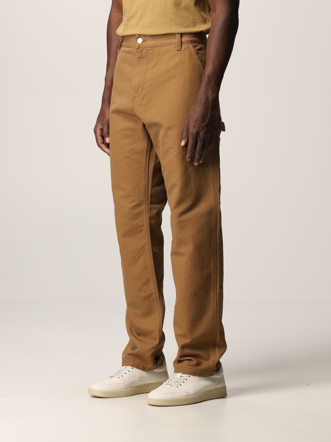 CARHARTT: pants for man - Brown | Carhartt pants I02862432 online on ...