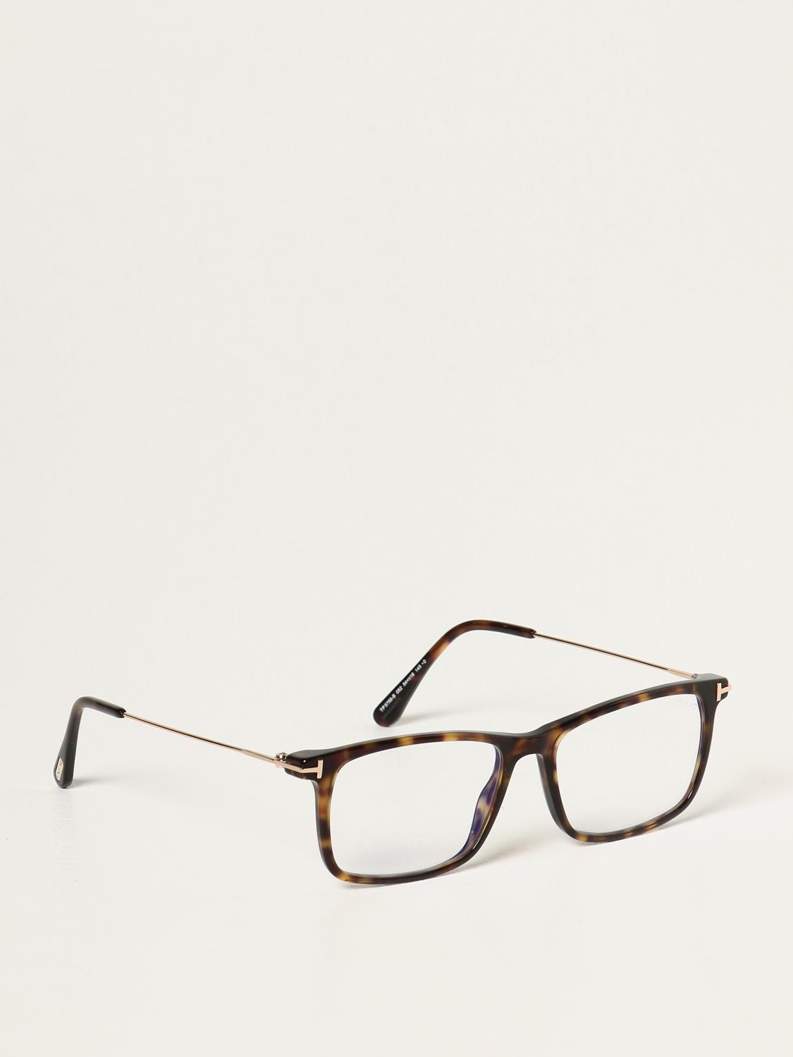 TOM FORD: acetate eyeglasses - Brown | Tom Ford sunglasses TF 5758 -B  online on 