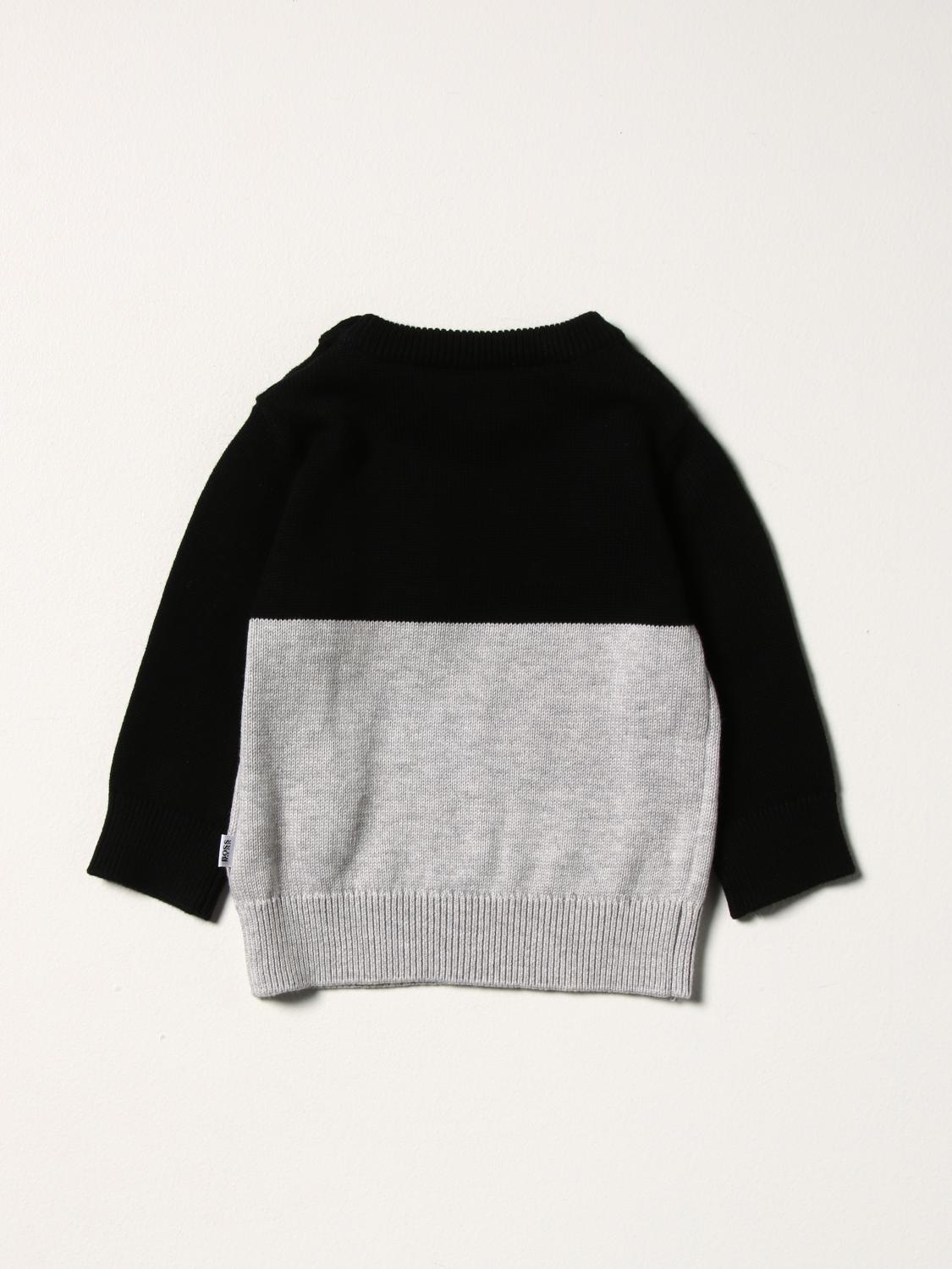 hugo boss black and white jumper