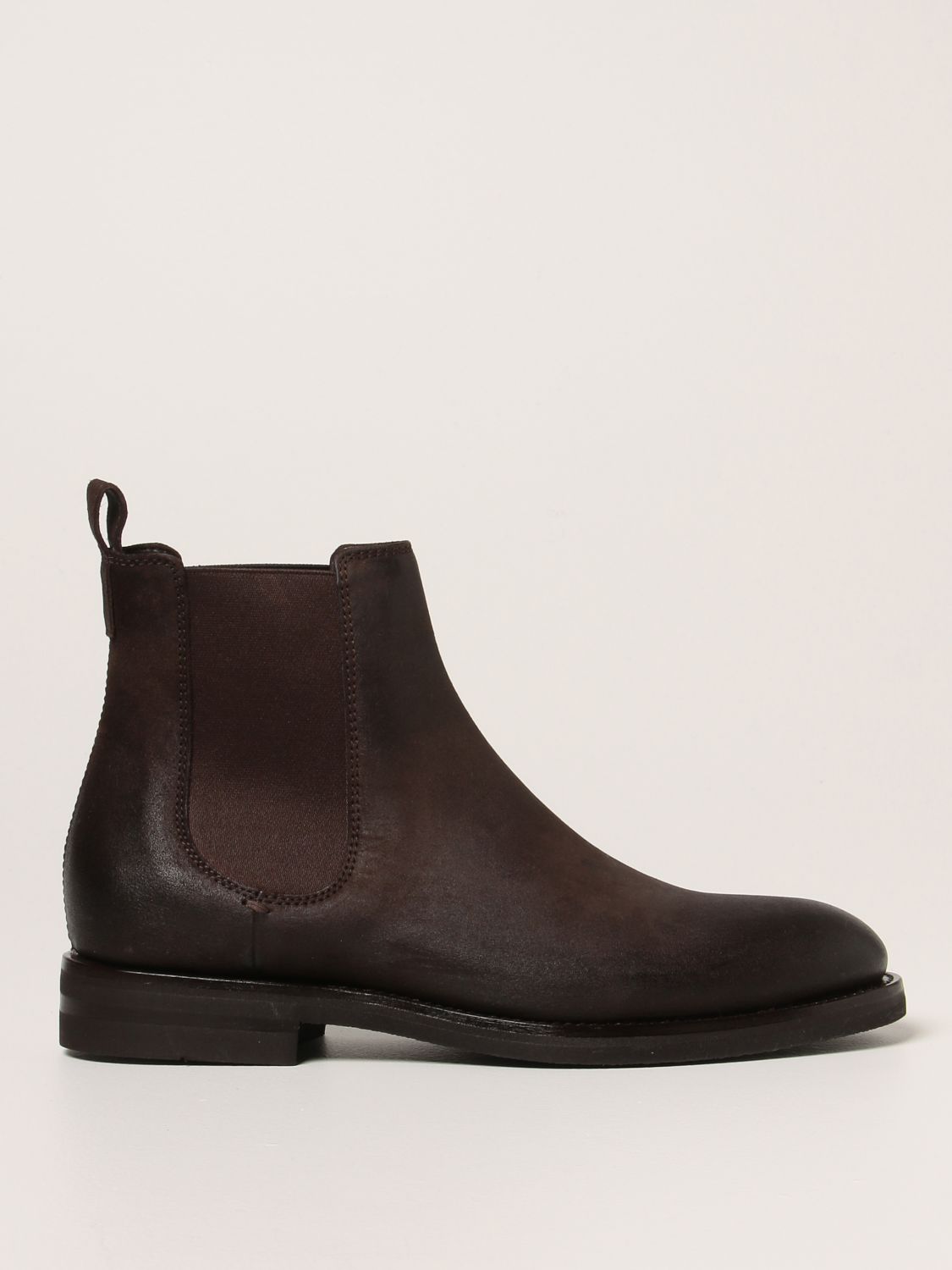 HENDERSON: leather ankle boots - Dark | Henderson boots online on GIGLIO.COM