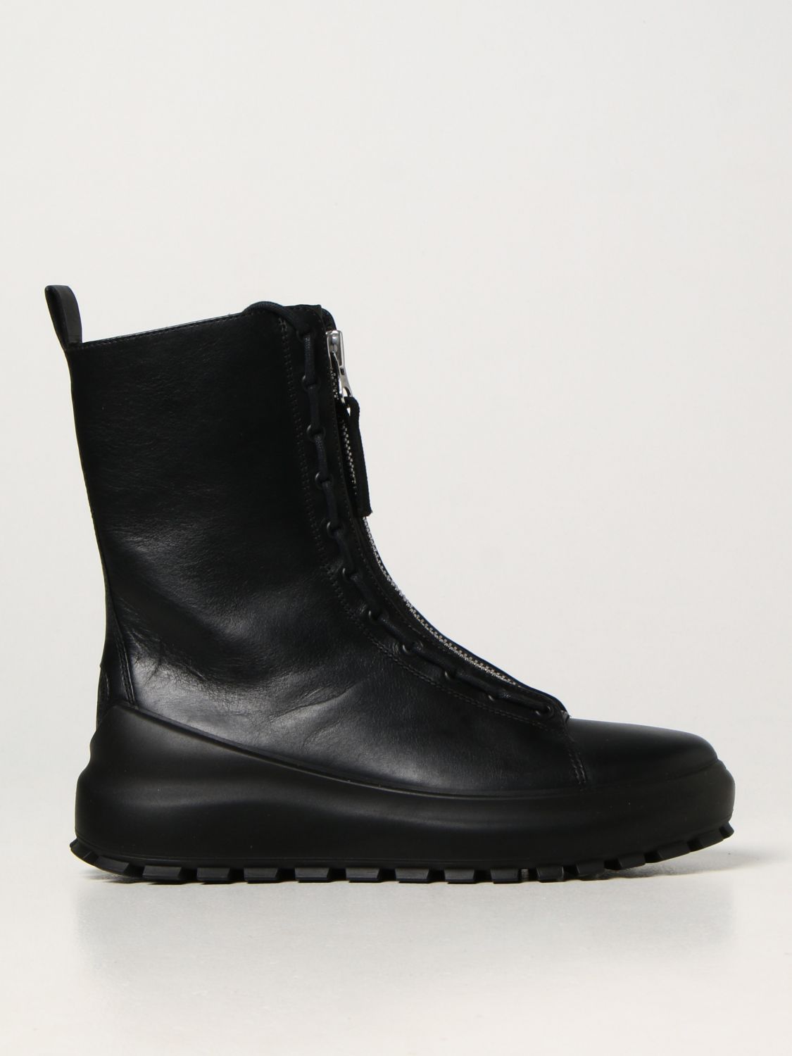 Validering Par fordrejer STONE ISLAND: leather ankle bootsZ - Black | Stone Island boots S0158  online on GIGLIO.COM