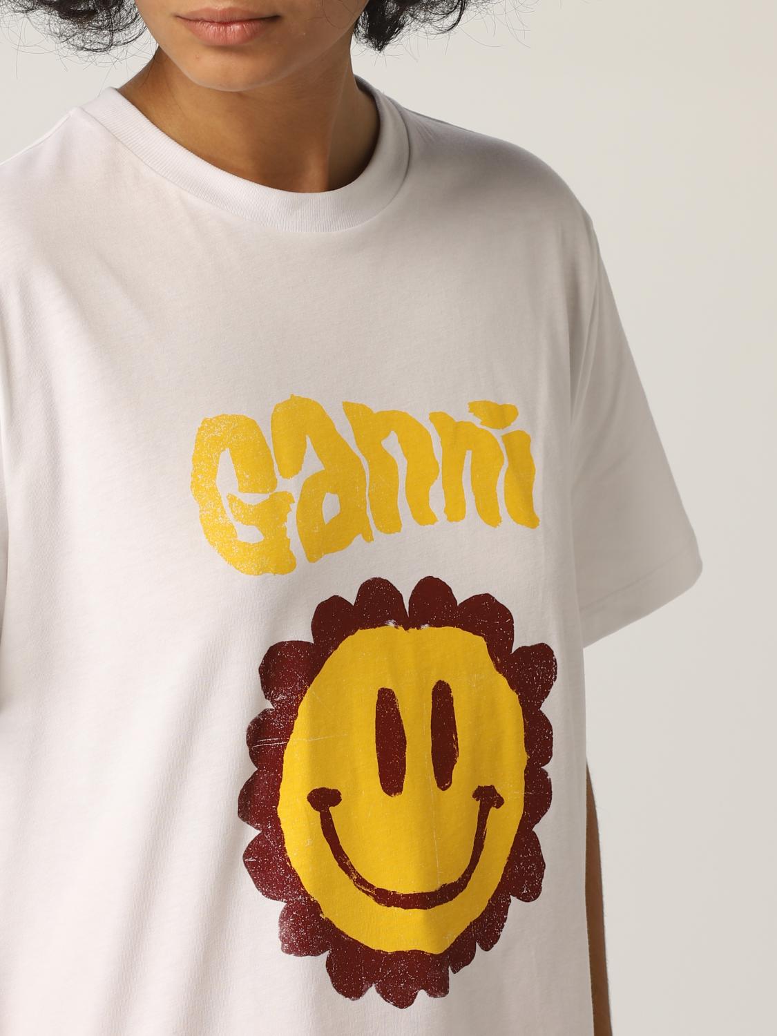 ganni スマイル Tシャツ | www.fleettracktz.com