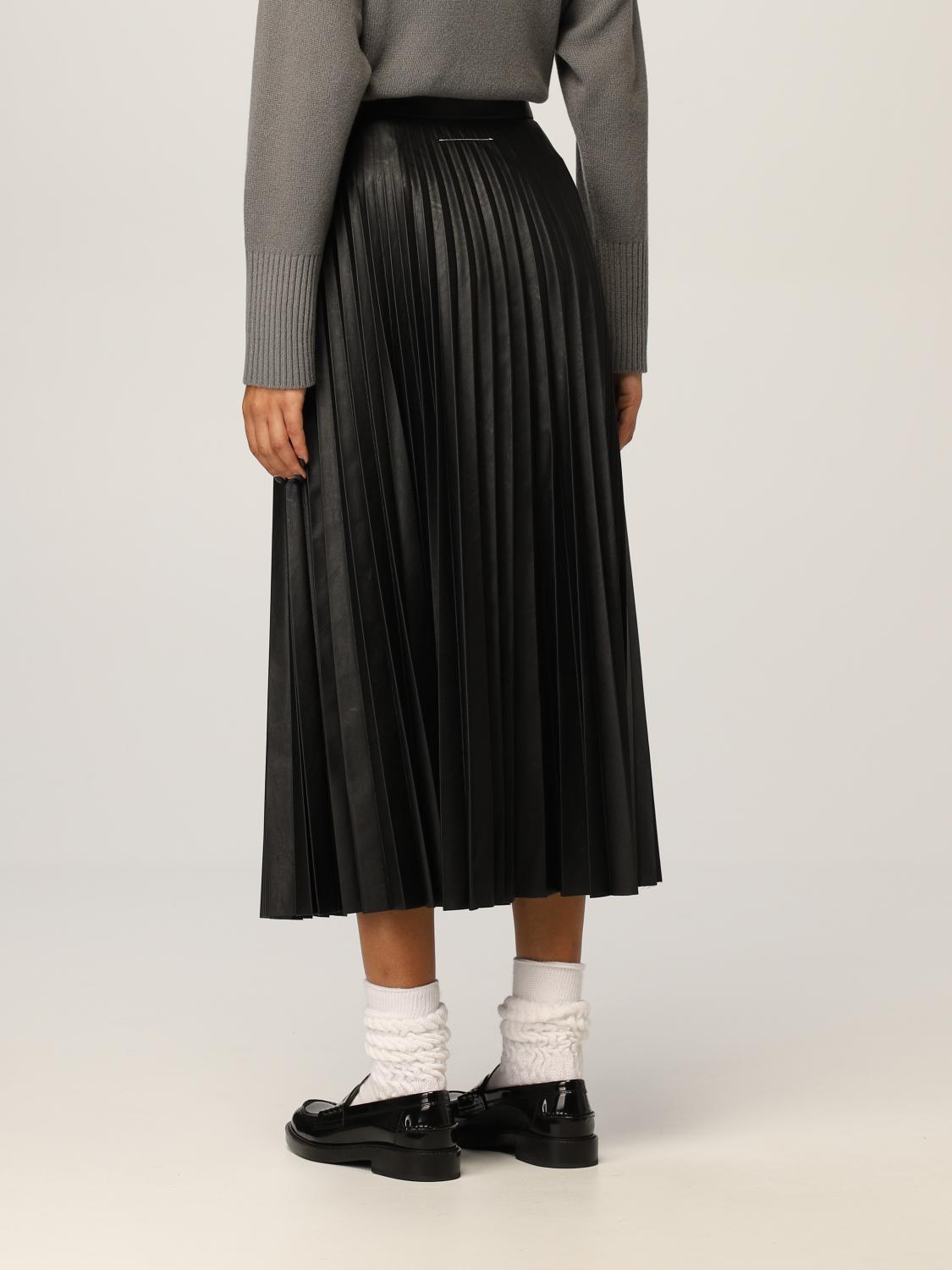 maison margiela pleated skirt