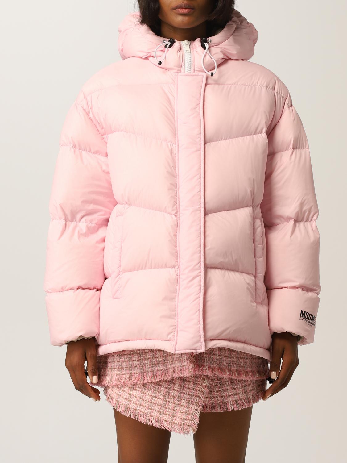 Msgm Puffer Jacket In Pink | ModeSens