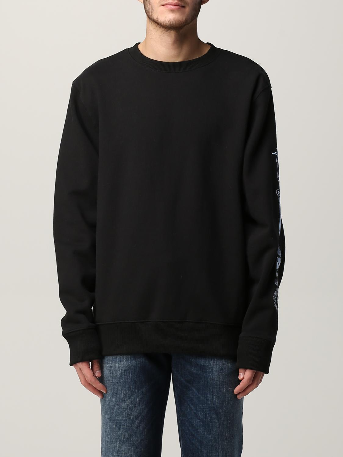 Stussy crewneck sweatshirt with writing and embroidery