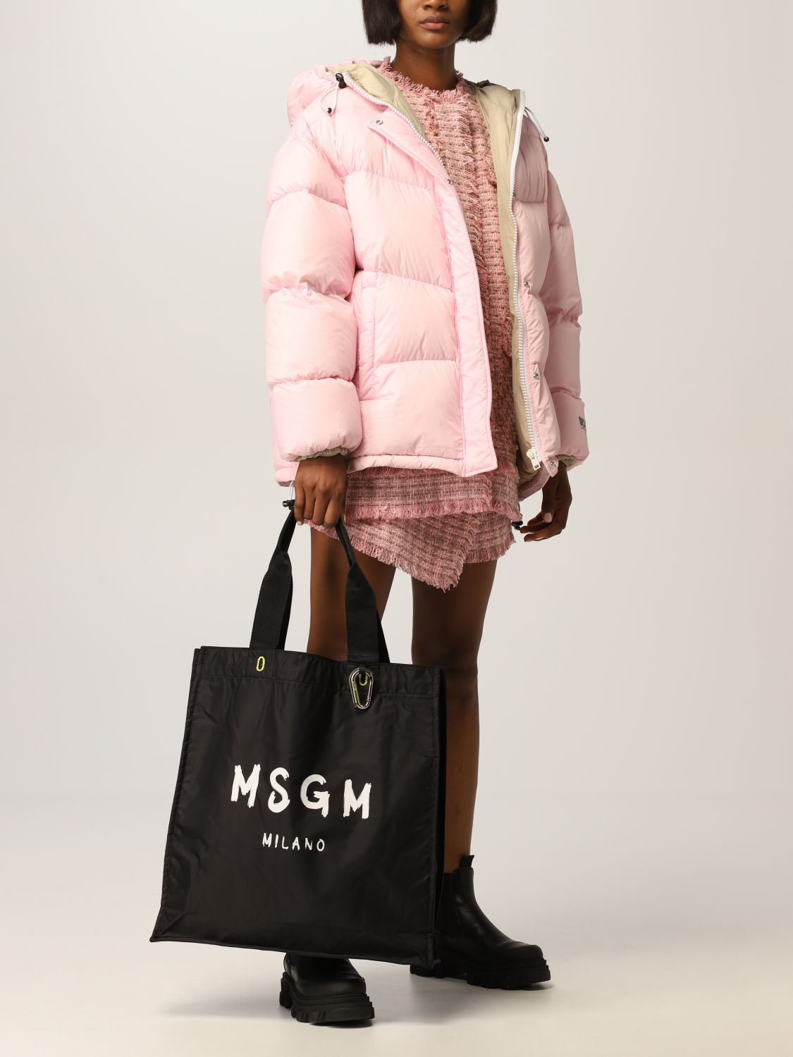 Сумка-тоут Msgm: Наплечная сумка Женское Msgm черный 2