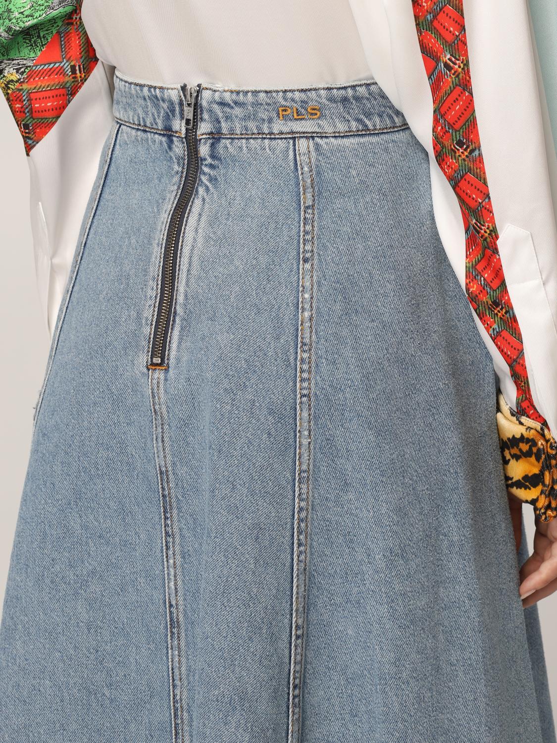 philosophy di lorenzo serafini denim skirt