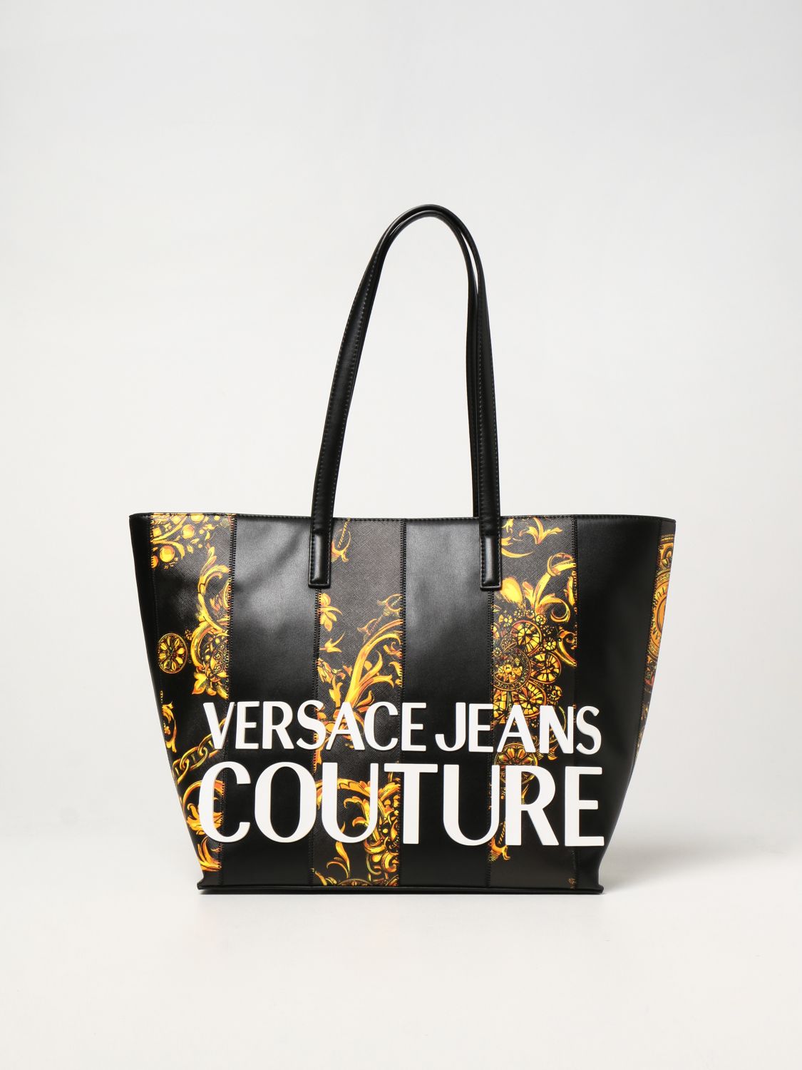 VERSACE JEANS COUTURE：トートバッグ レディース - ブラック | GIGLIO