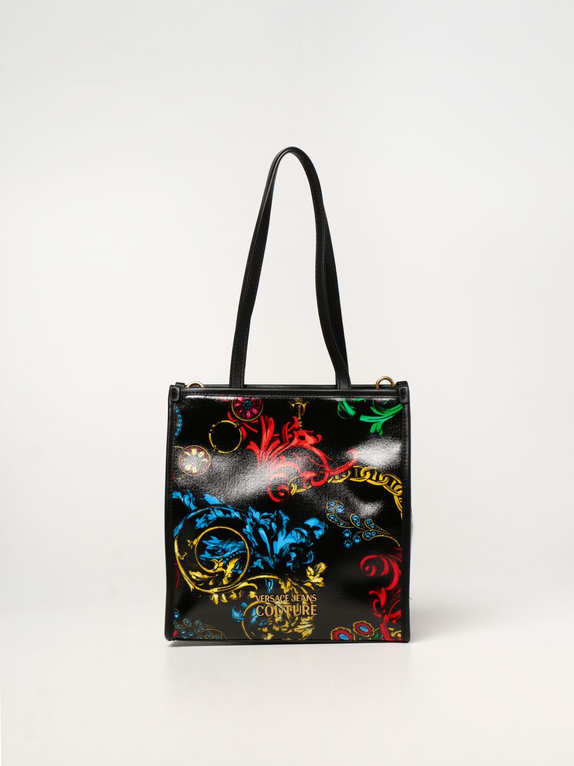 Tote bags Versace Jeans Couture: Versace Jeans Couture bag with Regalia Baroque print black 1