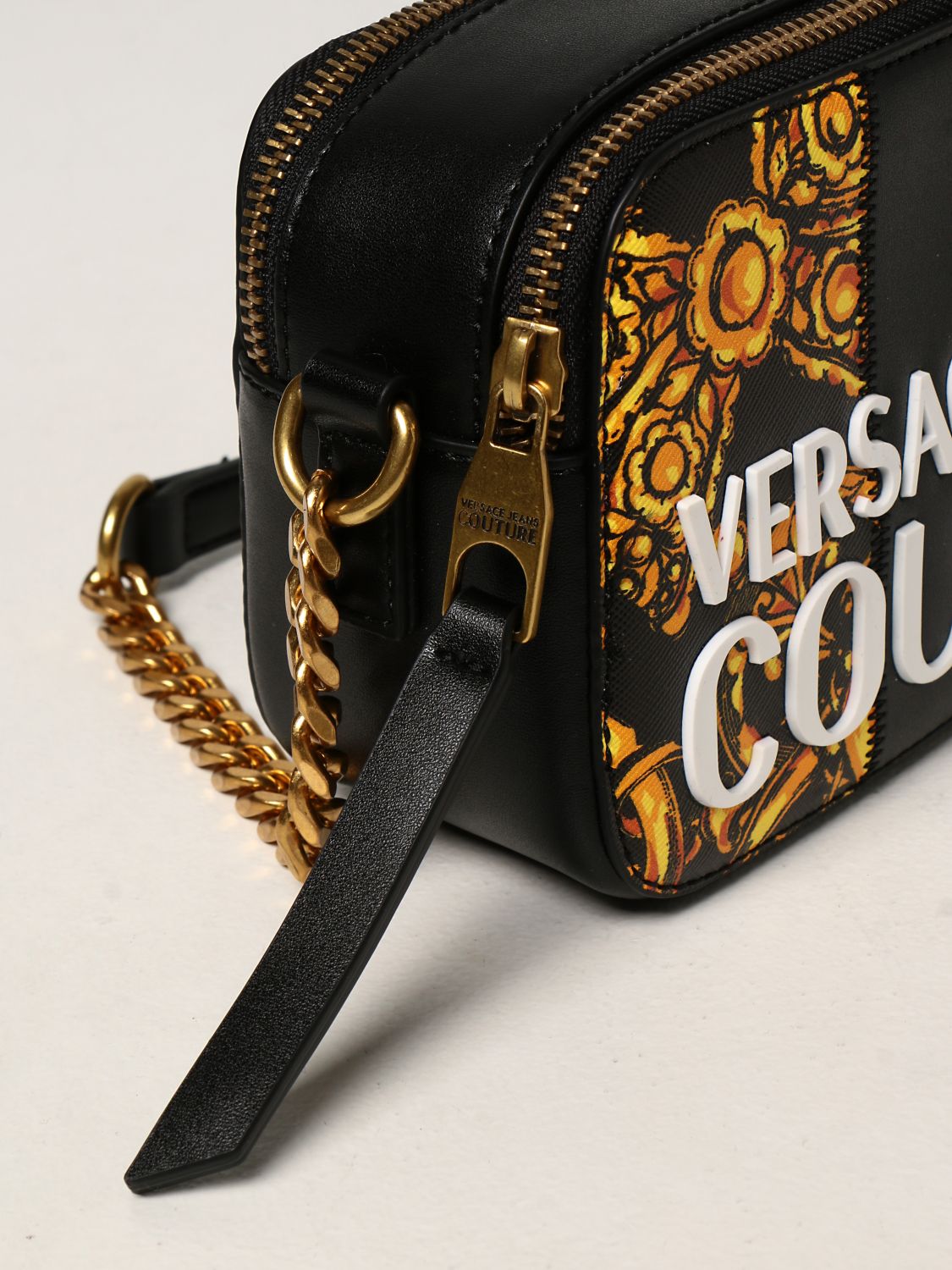 Mini bag Versace Jeans Couture: Versace Jeans Couture bag in synthetic leather black 3