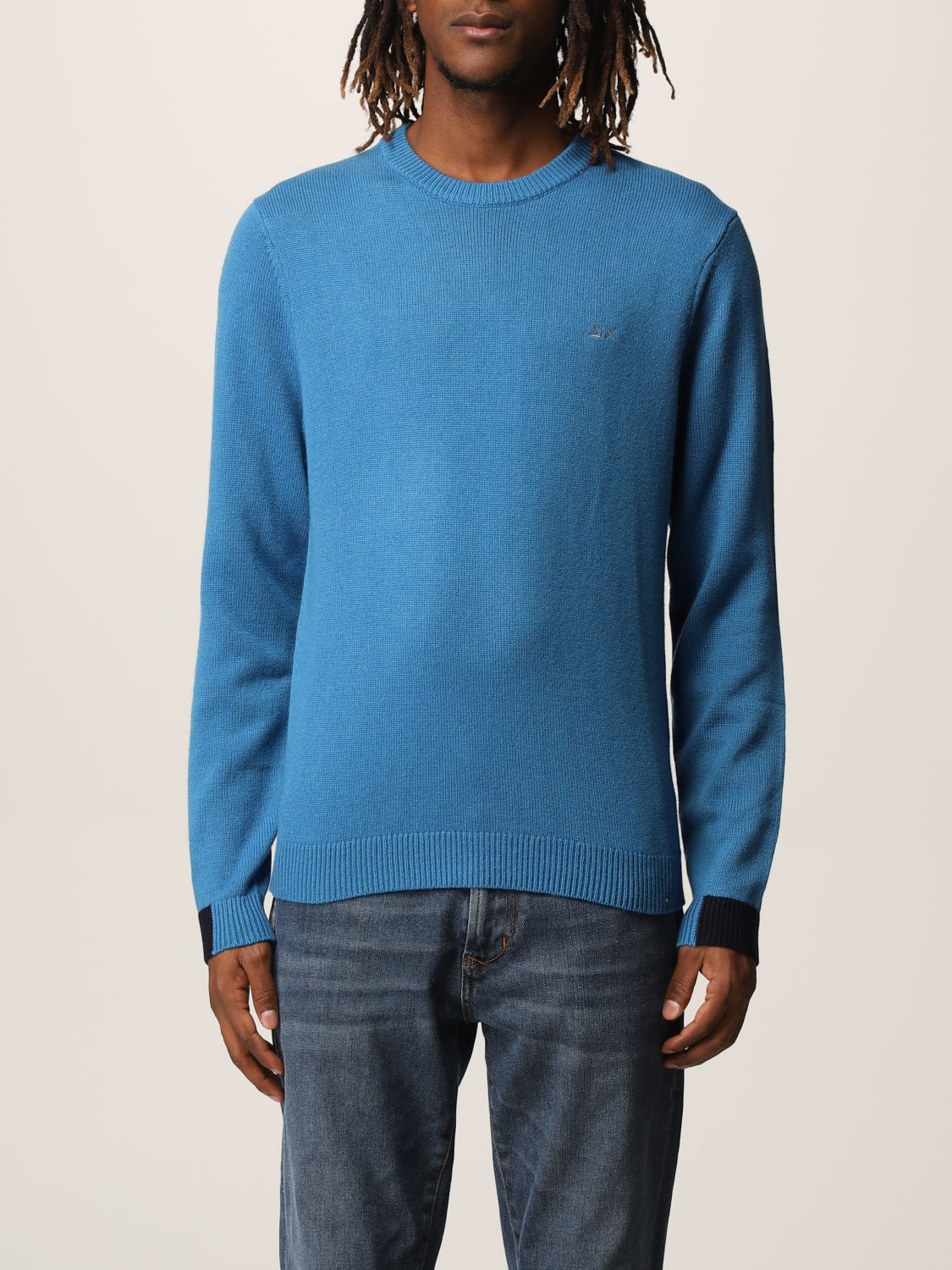 Sun 68 Outlet: sweater for man - Royal Blue | Sun 68 sweater K41134 ...
