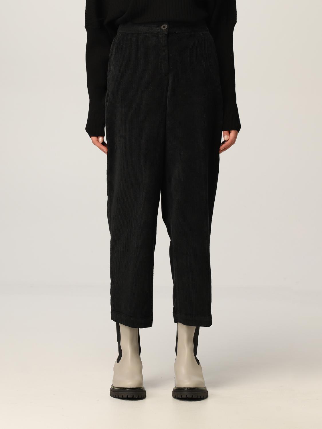 TWINSET: Pantalone Twin-set in velluto a coste - Nero | Pantalone Twinset  212TT2322 GIGLIO.COM
