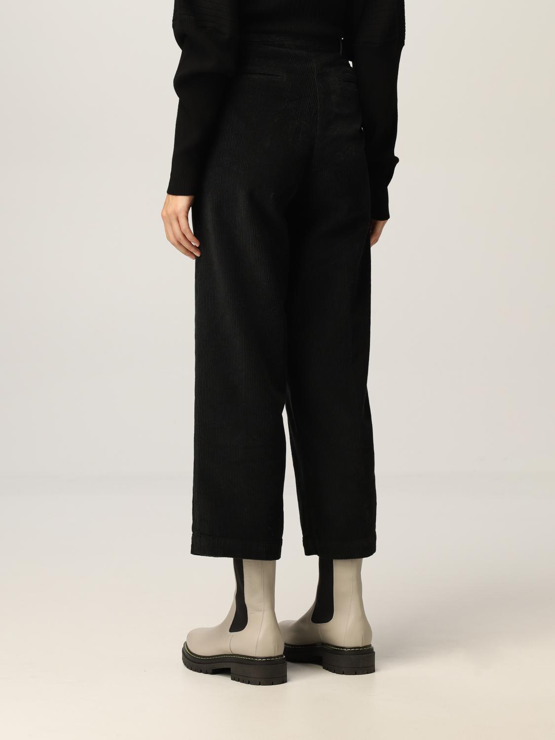 TWINSET: Pantalone Twin-set in velluto a coste - Nero | Pantalone Twinset  212TT2322 GIGLIO.COM