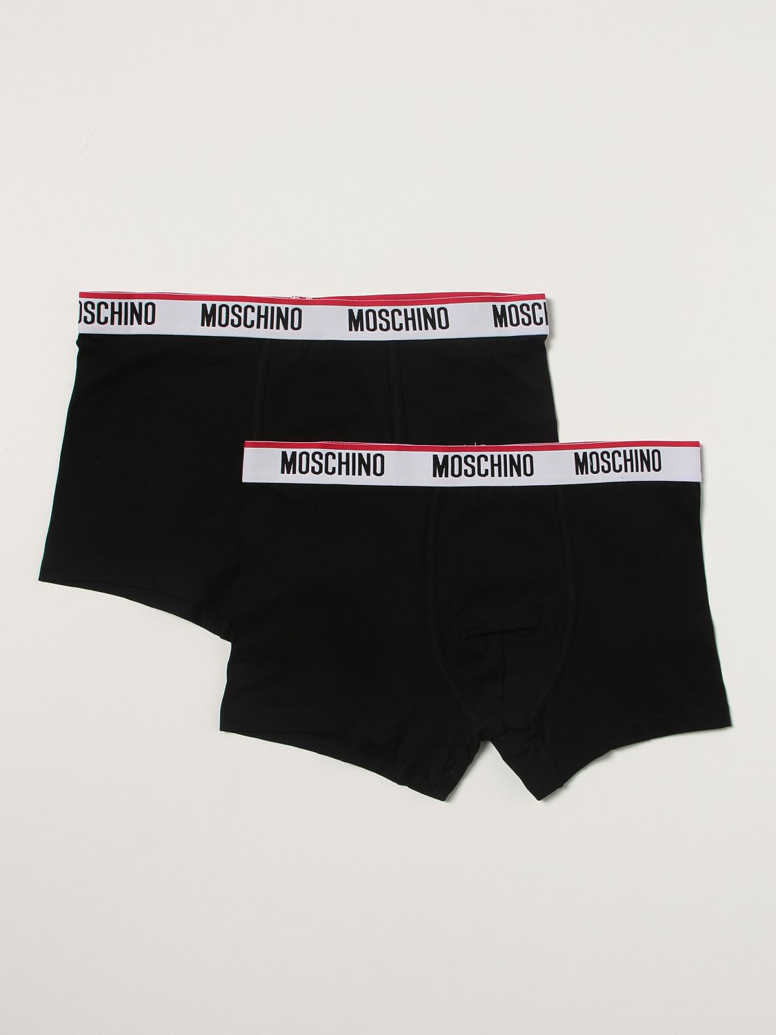 Intimo Moschino Underwear: Set 2 boxer Moschino Underwear con logo nero 1 1
