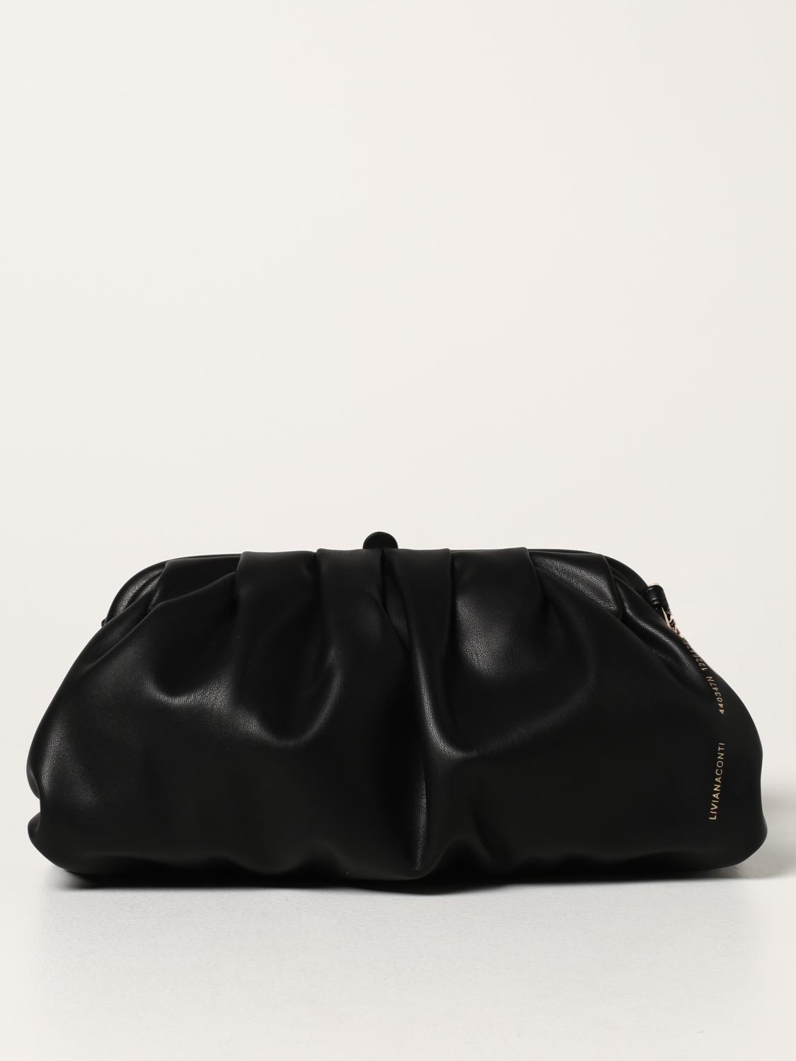 LIVIANA CONTI: clutch for woman - Black | Liviana Conti clutch A1WA35 ...