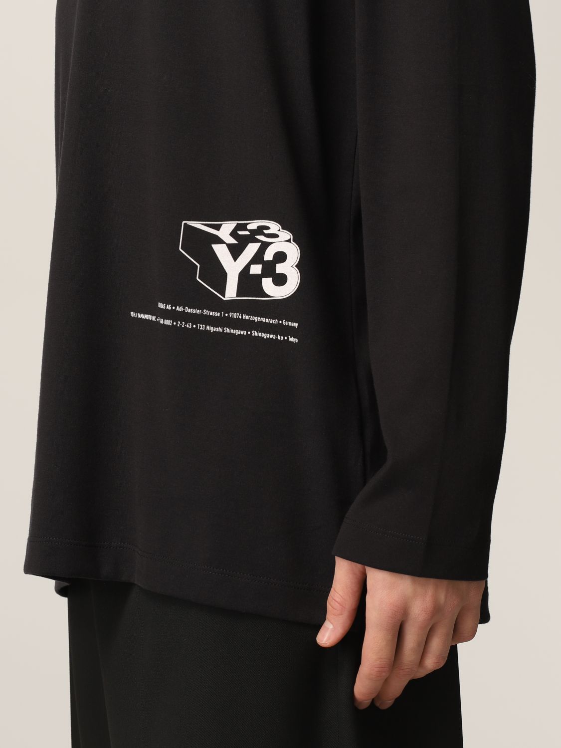 Y-3: T-shirt men | T-Shirt Y-3 Black | T-Shirt Y-3 HF7071 GIGLIO.COM