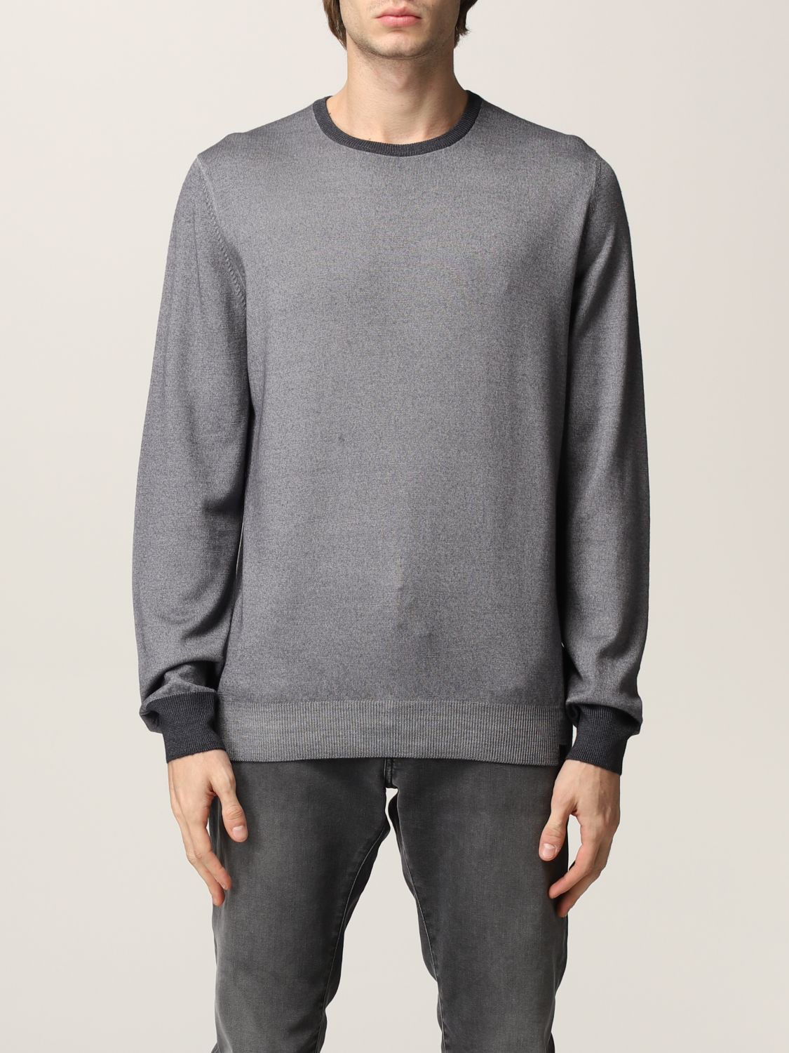 FAY: Sweater men - Grey 1 | Sweater Fay NMMC143249T CQR GIGLIO.COM