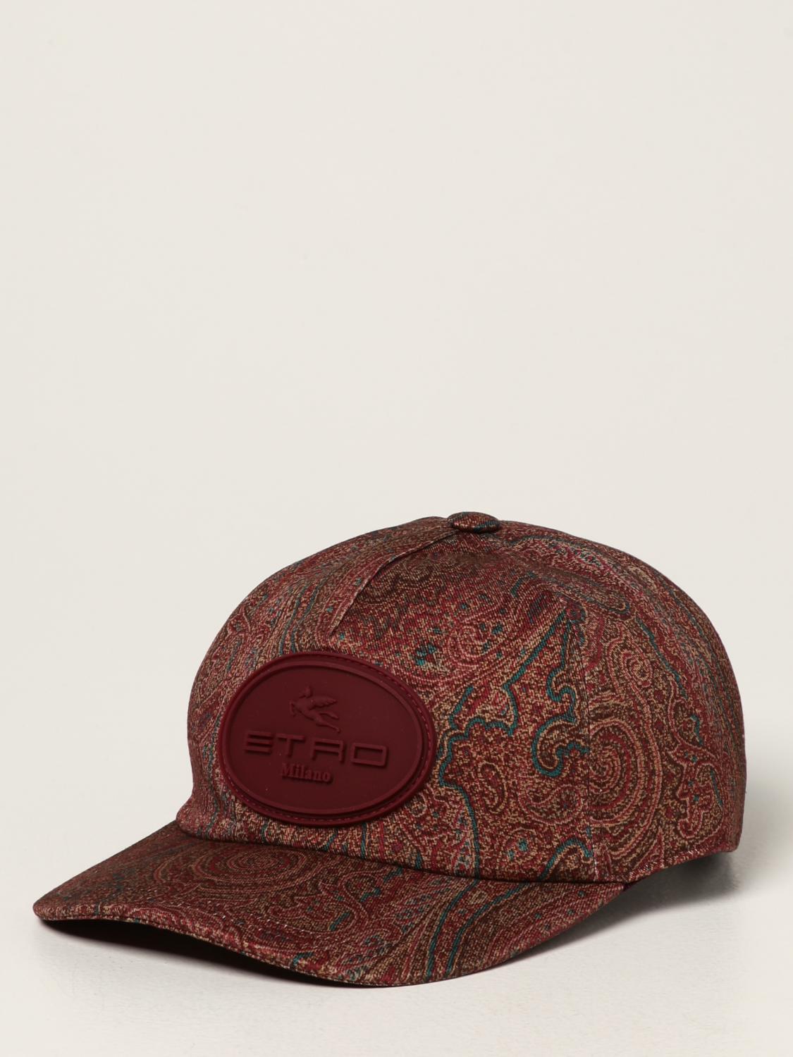 ETRO: Cappello da baseball paisley - Moro | Cappello Etro 1T8204100  GIGLIO.COM