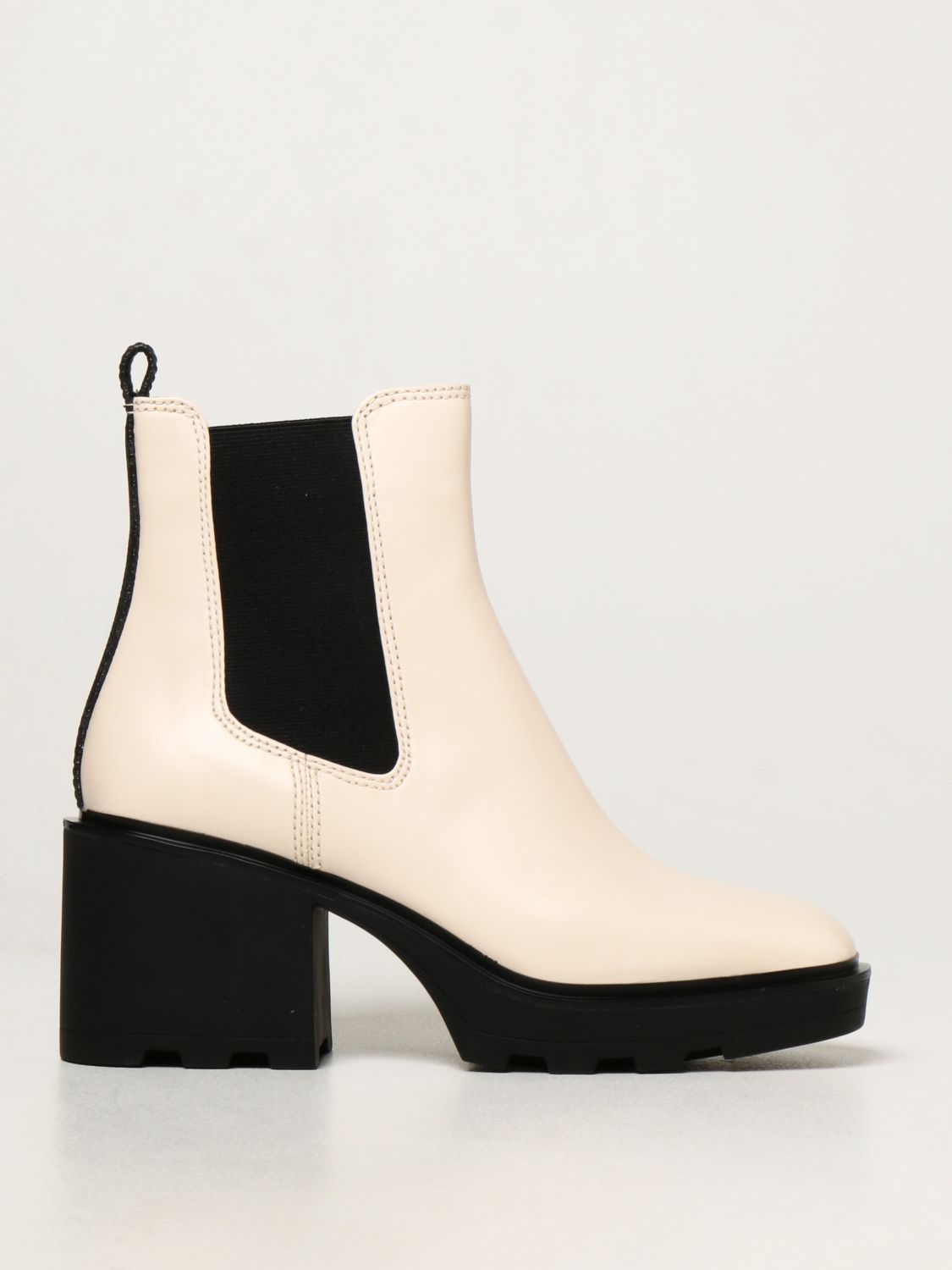 MICHAEL KORS: Keisha Michael leather ankle boots - Cream | Michael Kors  flat booties 40F1KEME1L online on 