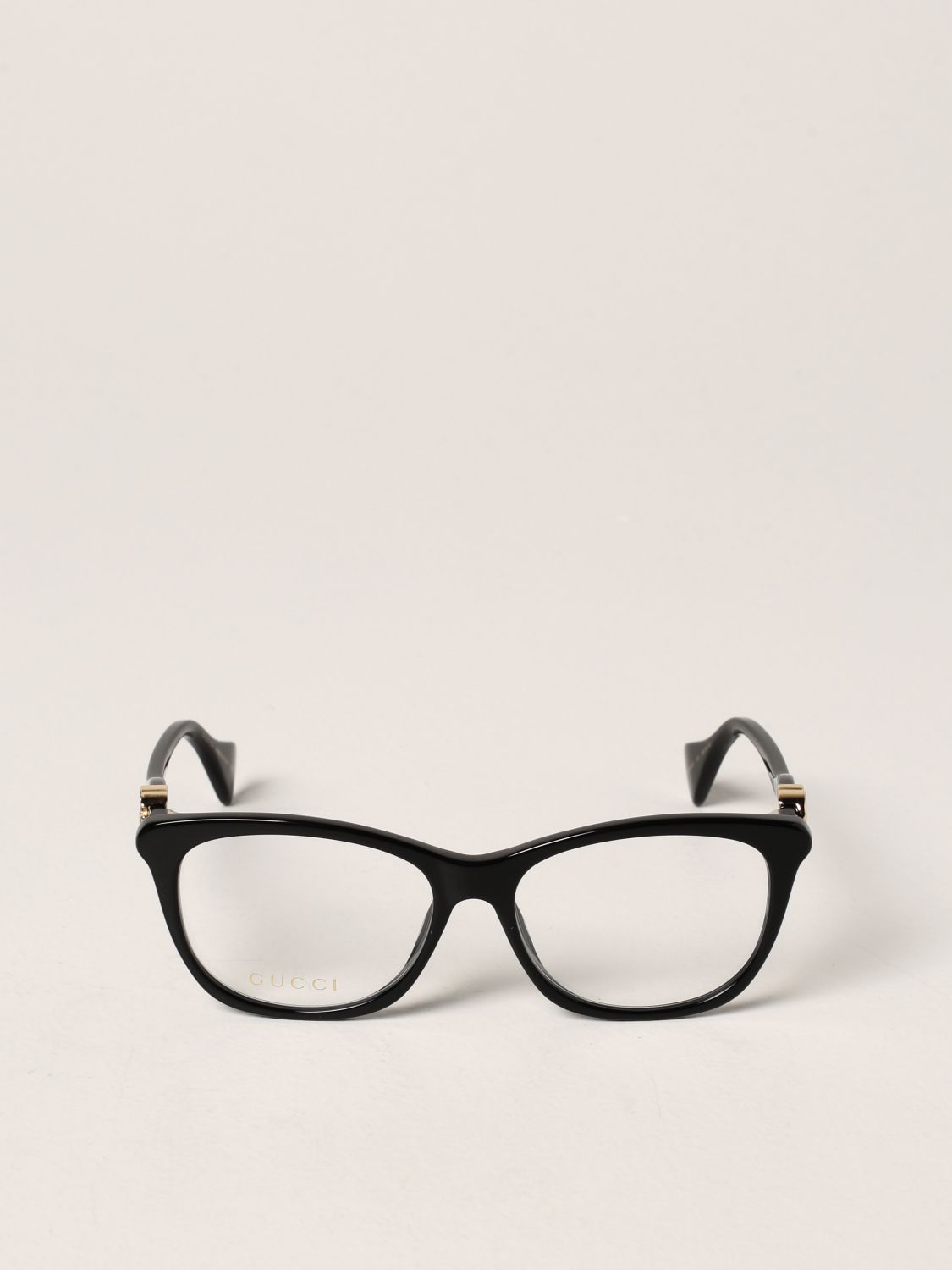 gucci black frame glasses womens