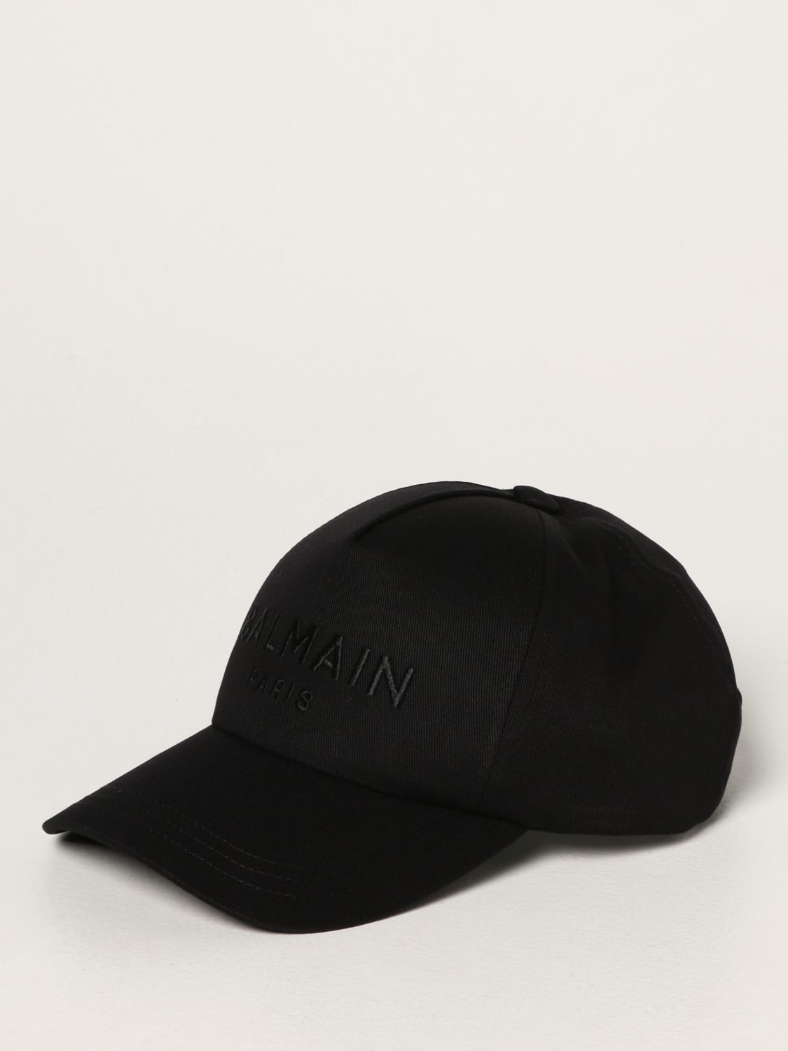 BALMAIN: baseball cap with embroidered logo | Hat Balmain Men Black ...