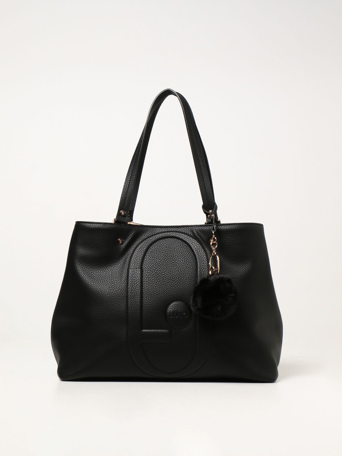 Tote bags Liu Jo: Liu Jo bag in synthetic leather with logo black 1