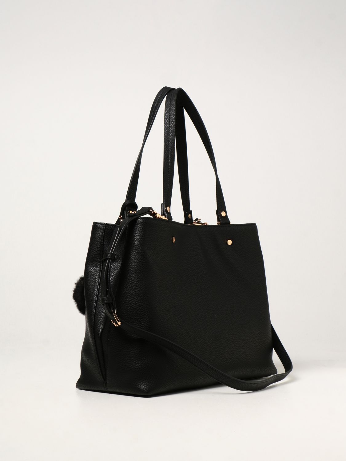 Tote bags Liu Jo: Liu Jo bag in synthetic leather with logo black 2