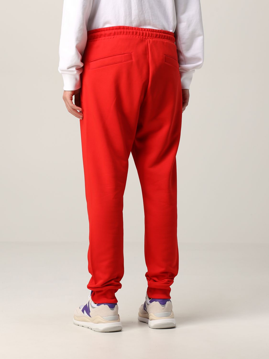 Slumkvarter Penelope Bugt DIESEL: jogging pants with logo - Red | Diesel pants A02825 OBAWT online on  GIGLIO.COM