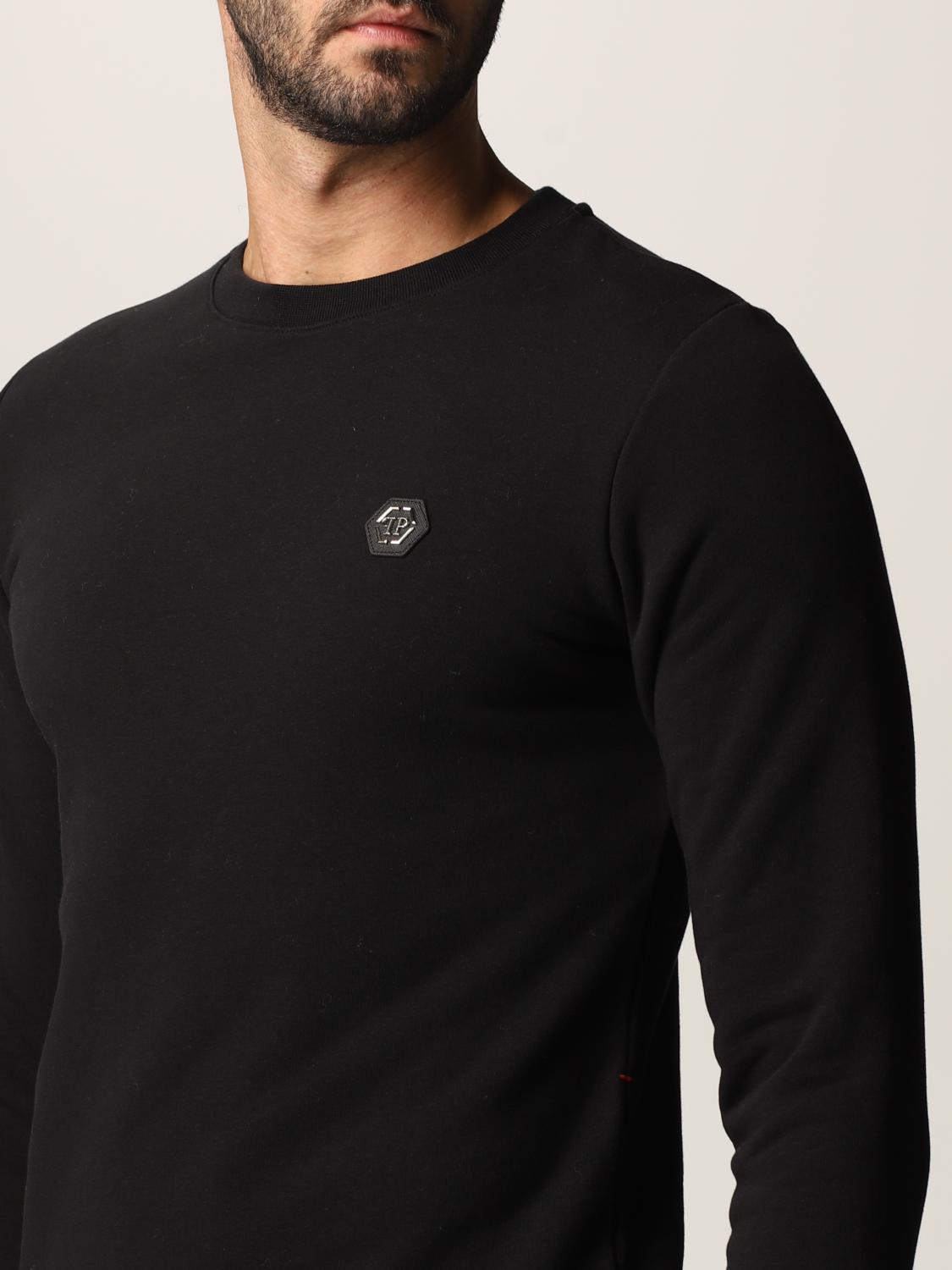 PHILIPP PLEIN: Sudadera hombre - Negro | Sudadera Philipp Plein MJO0739  PJO002N GIGLIO.COM