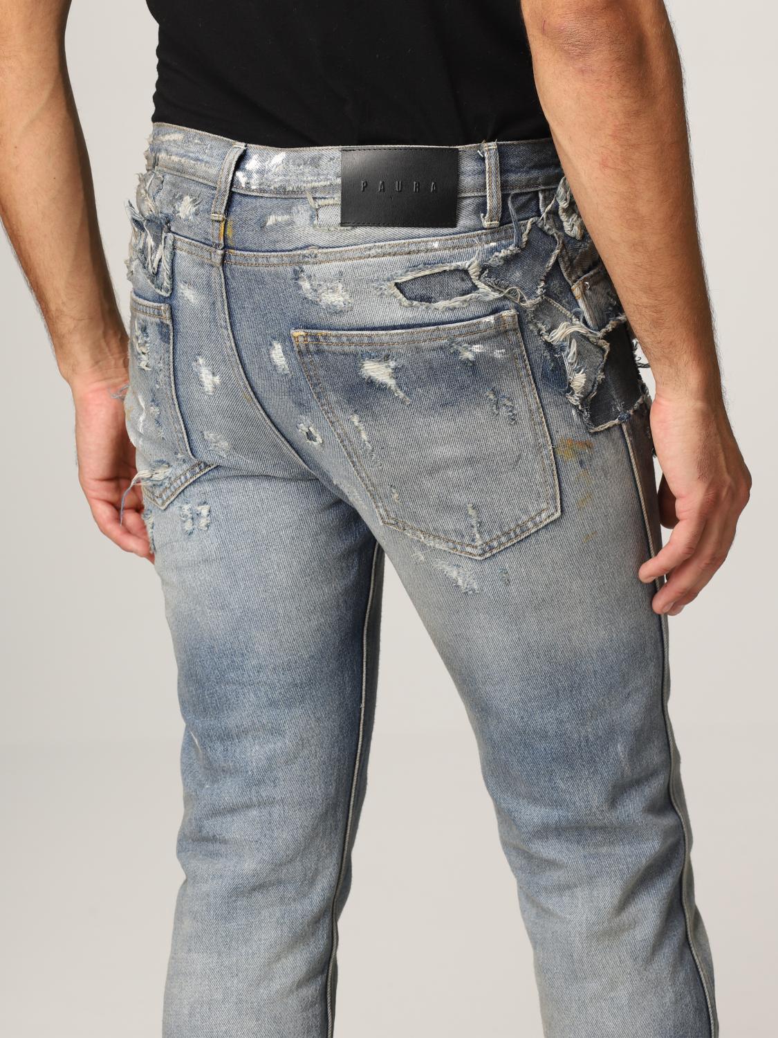 PAURA: Jeans men Di Danilo - Denim | Jeans Paura 06DP4018MHP STEVE  GIGLIO.COM