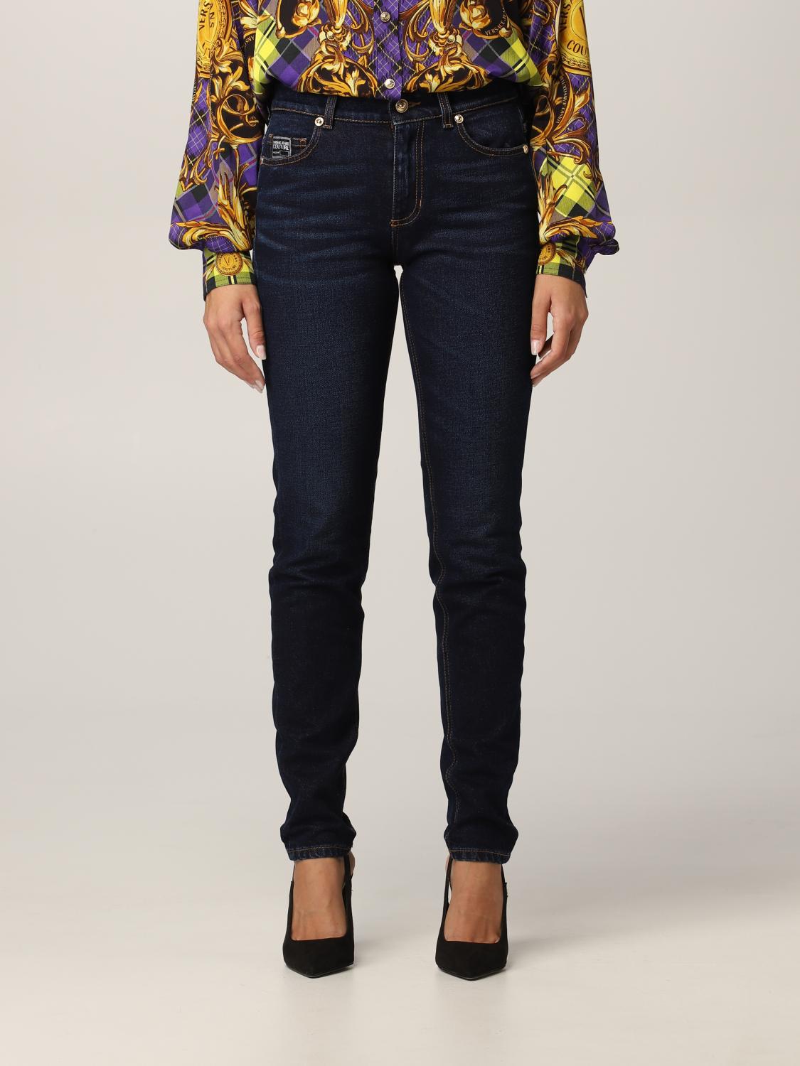 Versace Jeans Couture Jeans For Woman Blue Versace Jeans Couture