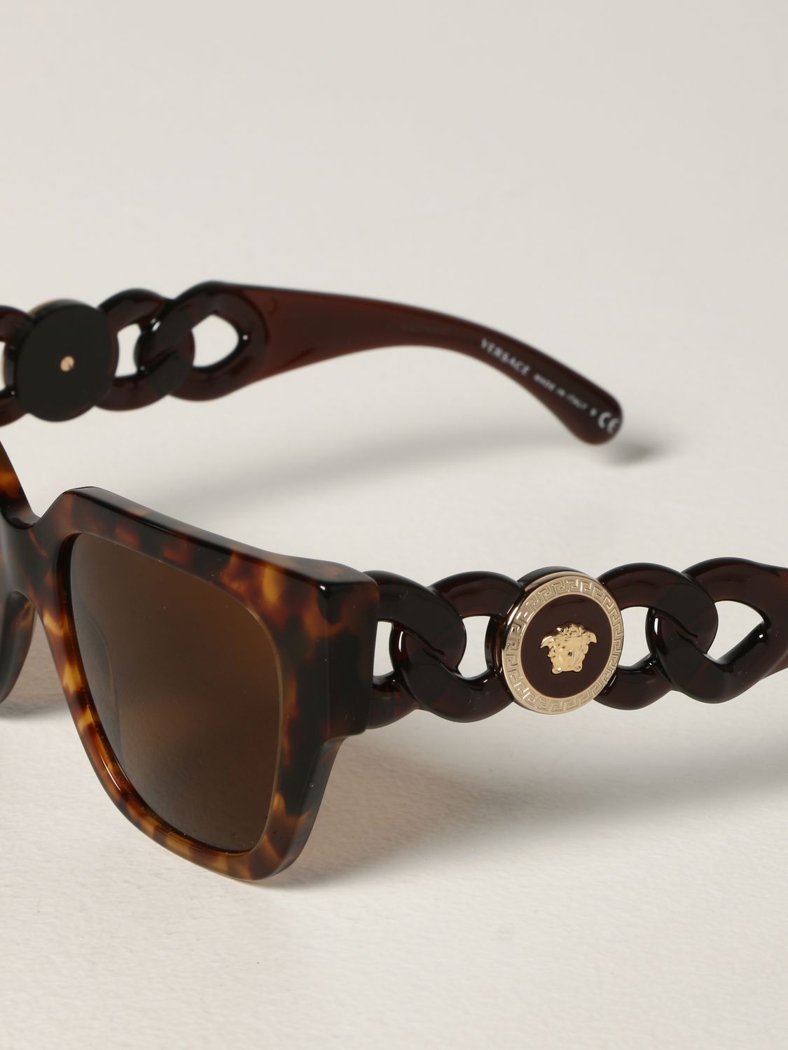 Glasses Versace: Versace sunglasses in acetate brown 4