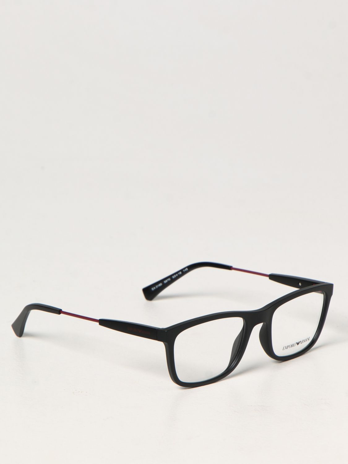 Emporio Armani Outlet: acetate eyeglasses - Black 1 | Emporio Armani  sunglasses EA 3165 online on 