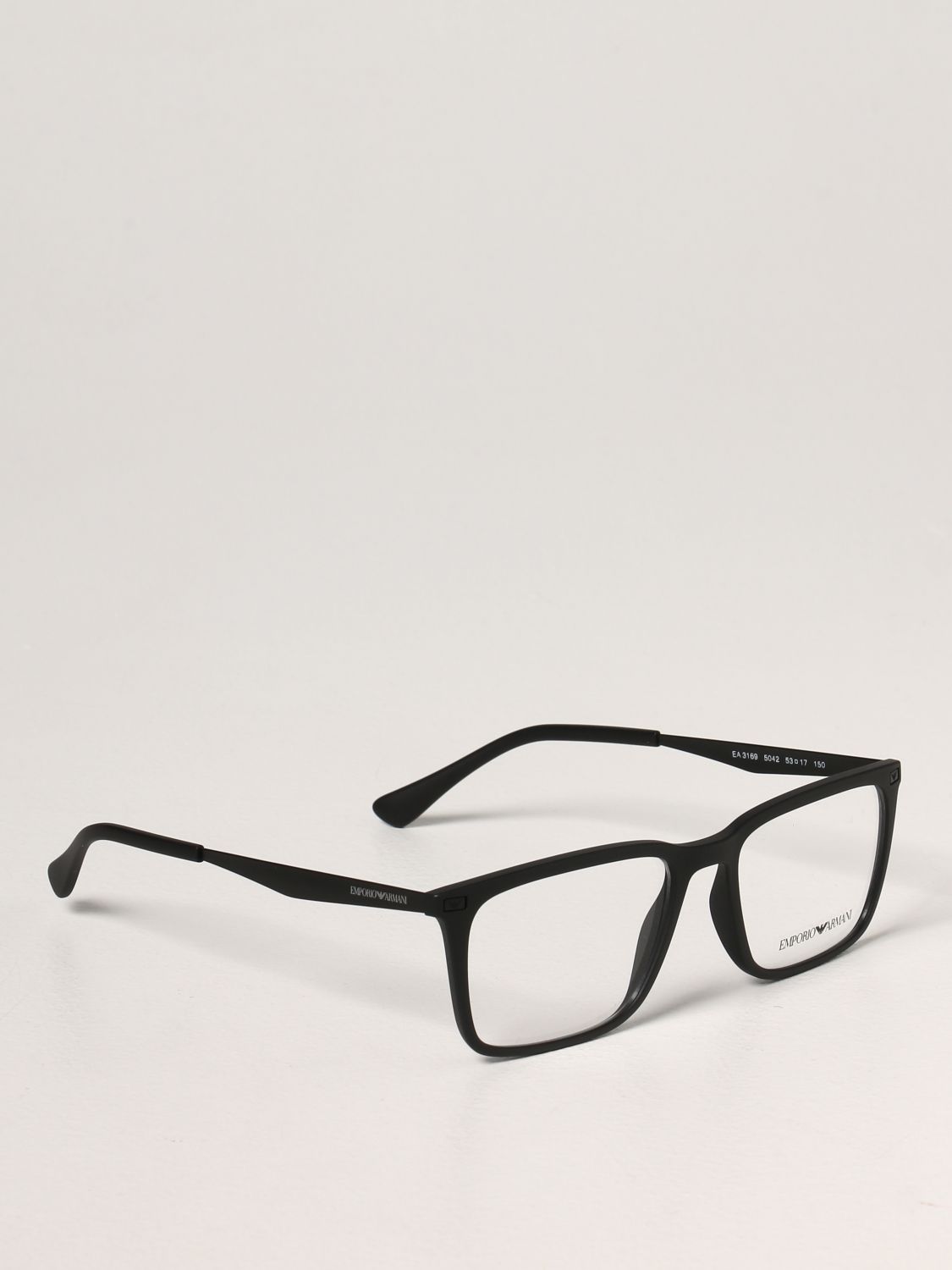 Emporio Armani Outlet: acetate eyeglasses - Black 1 | Emporio Armani  sunglasses EA 3169 online on 