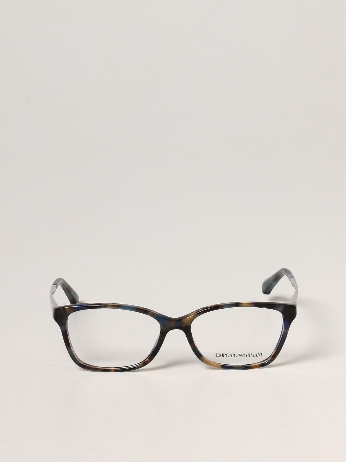 Emporio Armani Outlet: Occhiali da vista in acetato - Fantasia | Occhiali  Emporio Armani EA 3026 GIGLIO.COM