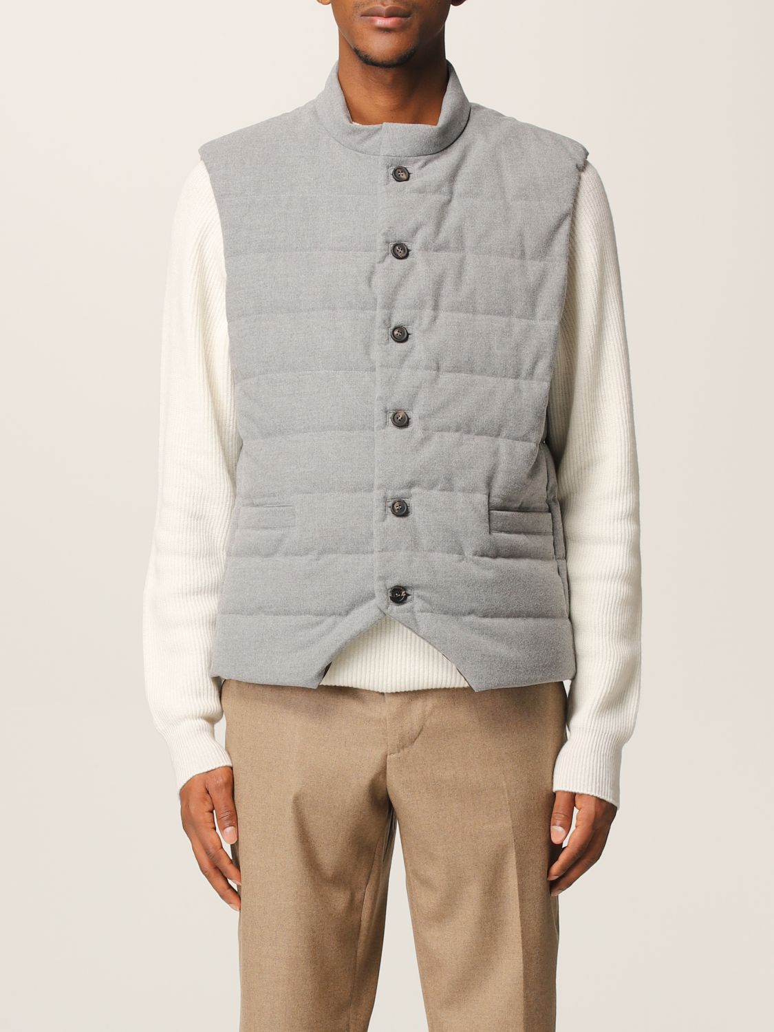 Suit vest Peserico: Suit vest men Peserico grey 1