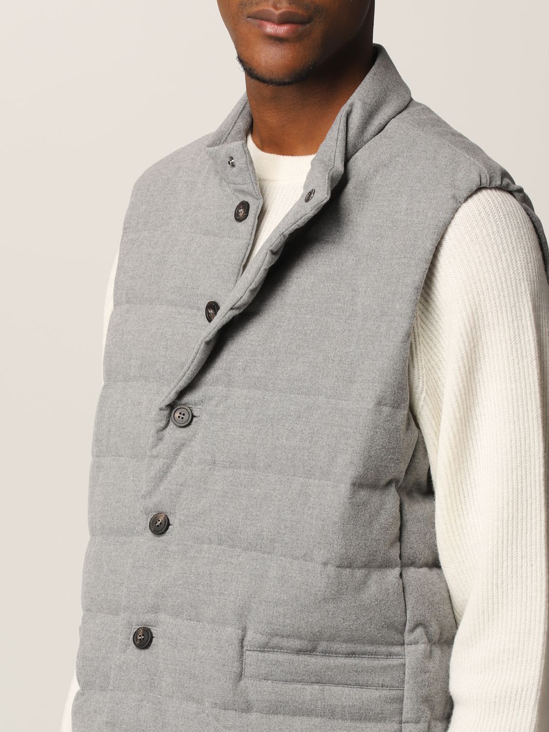 Suit vest Peserico: Suit vest men Peserico grey 4