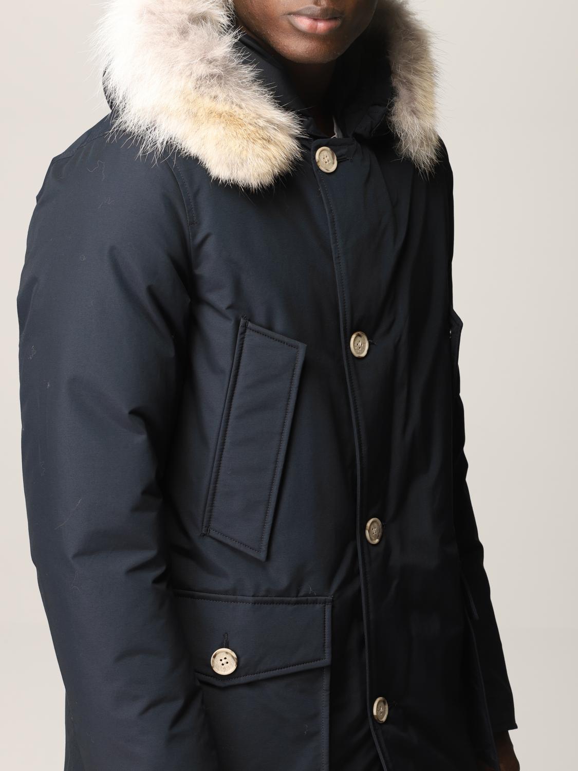 woolrich navy coat