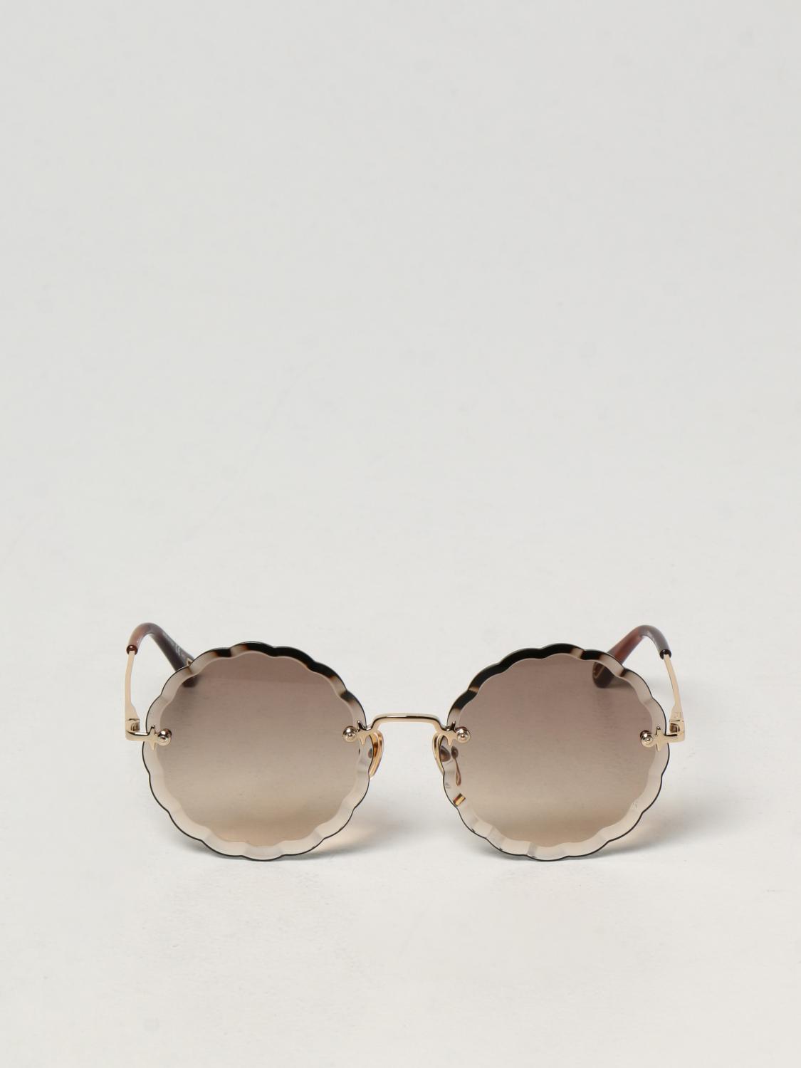 CHLOÉ: Occhiali da sole Chloè in metallo - Marrone | Occhiali Chloé CH0047S  GIGLIO.COM